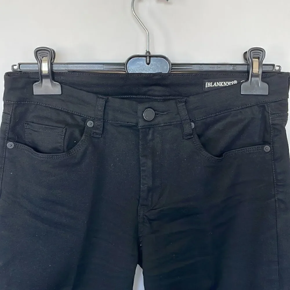 Blank NYC Black Bell Bottom Stretch Jeans, 29 - Picture 2 of 5